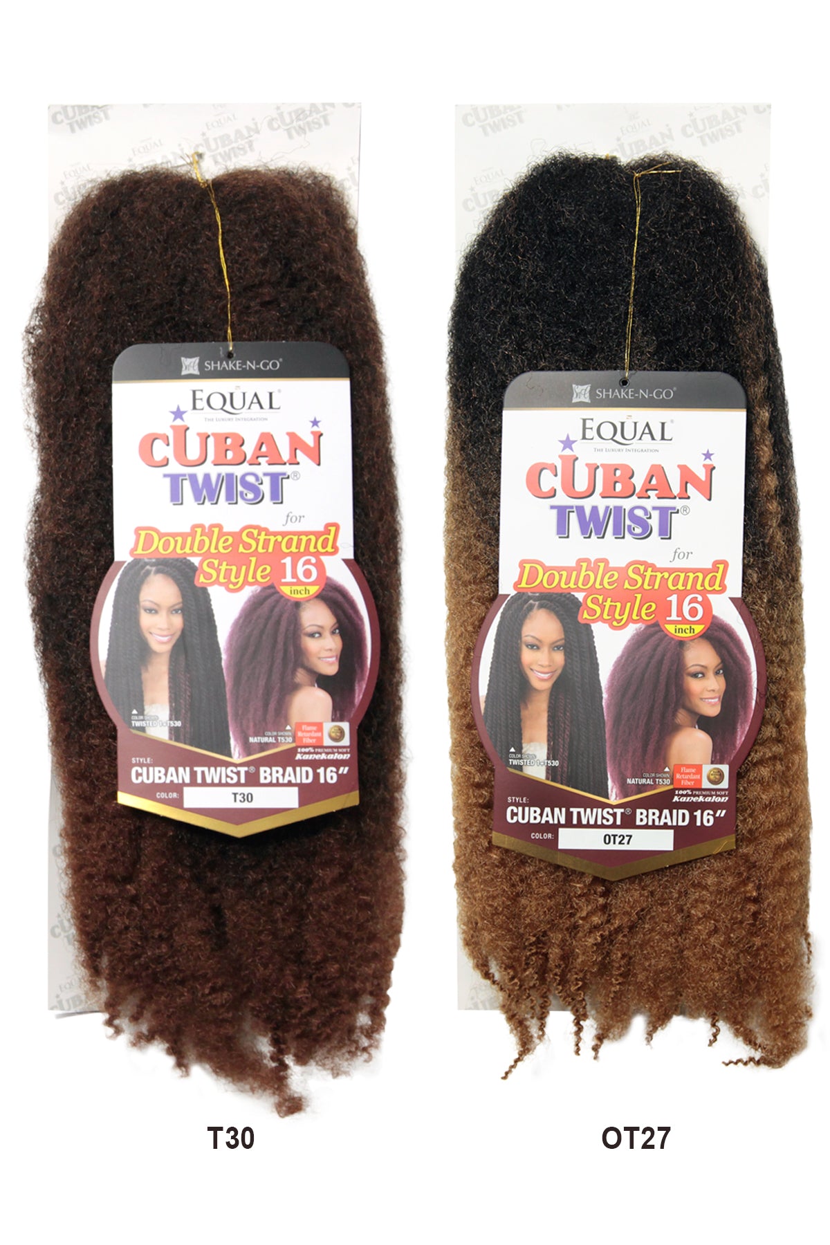 SHAKE N GO EQUAL CUBAN TWIST DOUBLE STRAND STYLE BRAID 16