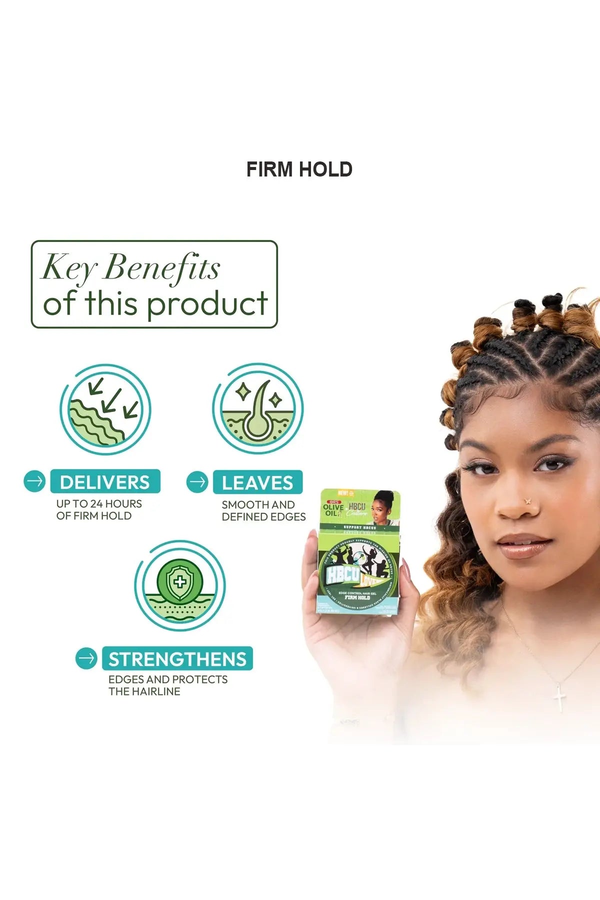 ORS OLIVE OIL HBCU EDGE CONTROL HAIR GEL 2.25oz ORS