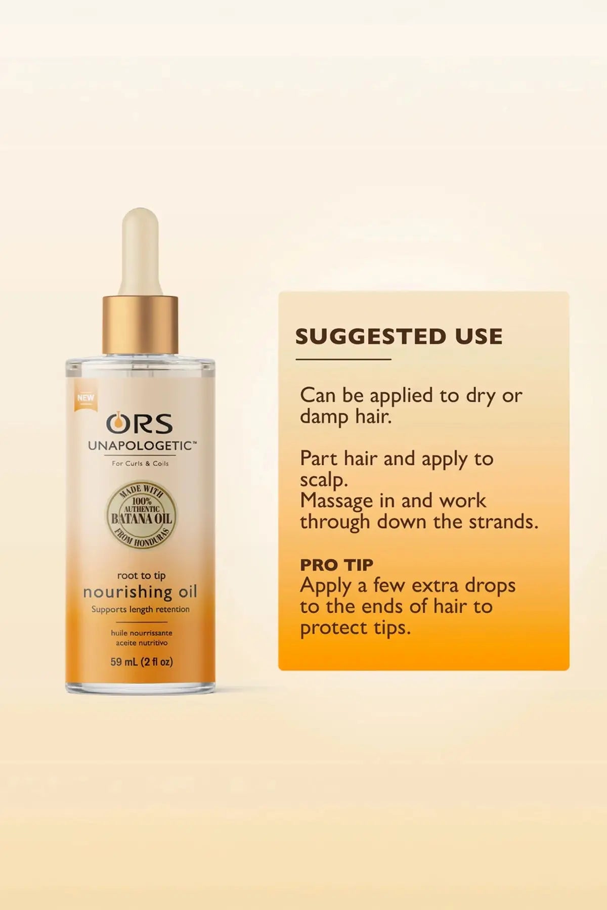 ORS UNAPOLOGETIC ROOT TO TIP NOURISHING OIL 2oz ORS