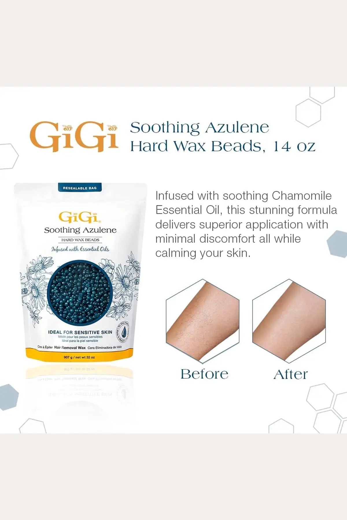 GIGI HARD WAX BEADS HAIR REMOVAL WAX - BSW BEAUTY CANADA
