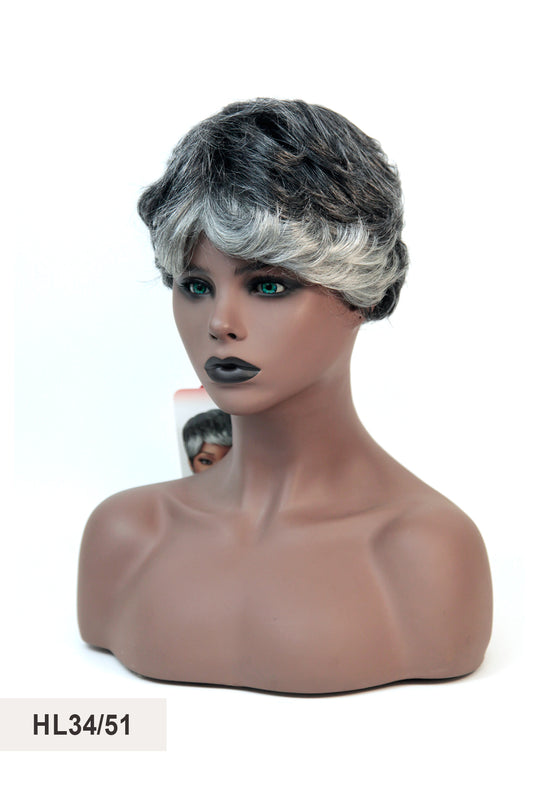 OUTRE FAB & FLY GRAY GLAMOUR HUMAN HAIR FULL WIG - ARLETTE - BSW BEAUTY CANADA