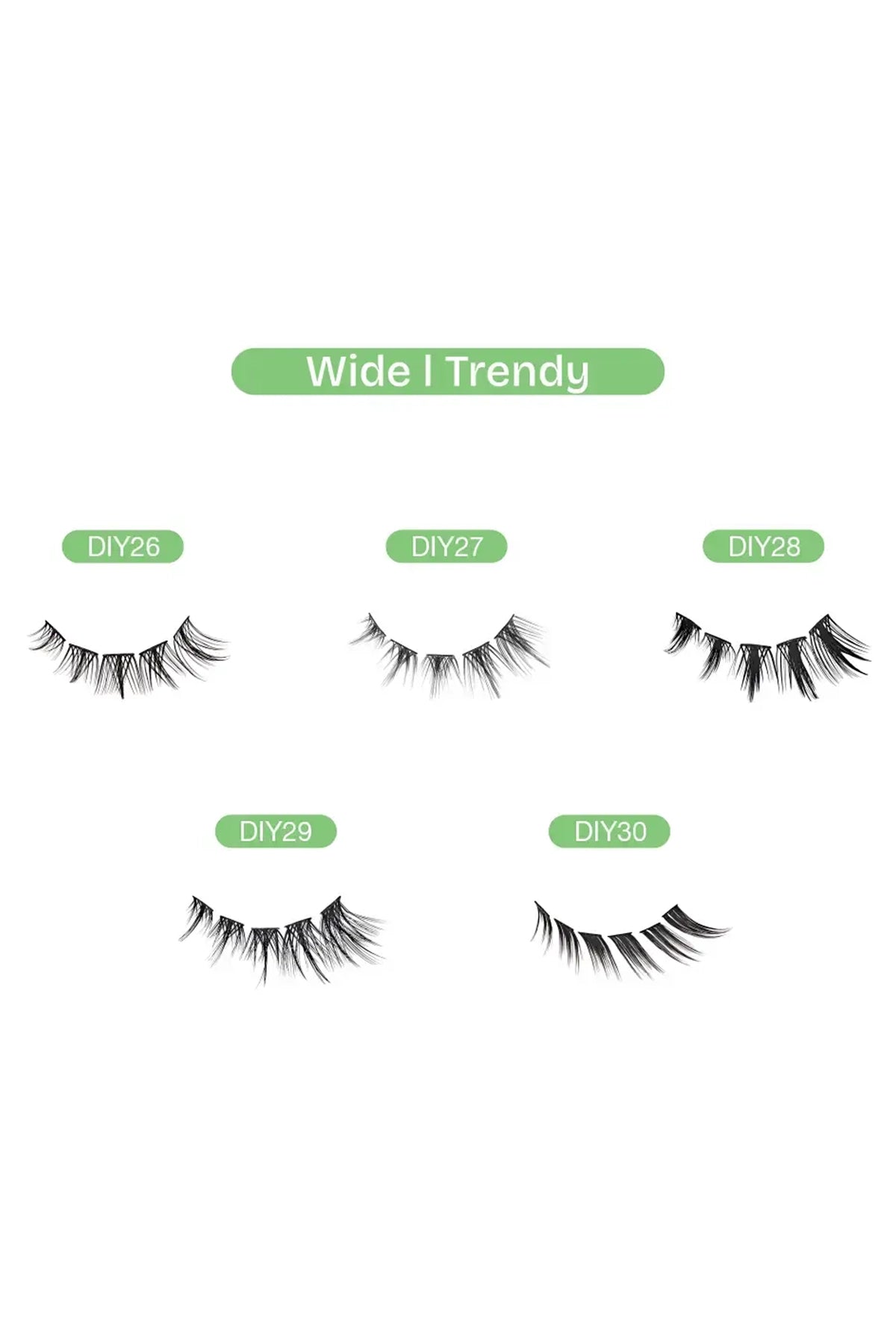 BROADWAY NATURAL DIY CLUSTER LASHES | INDIVISUAL FALSE EYELASHES