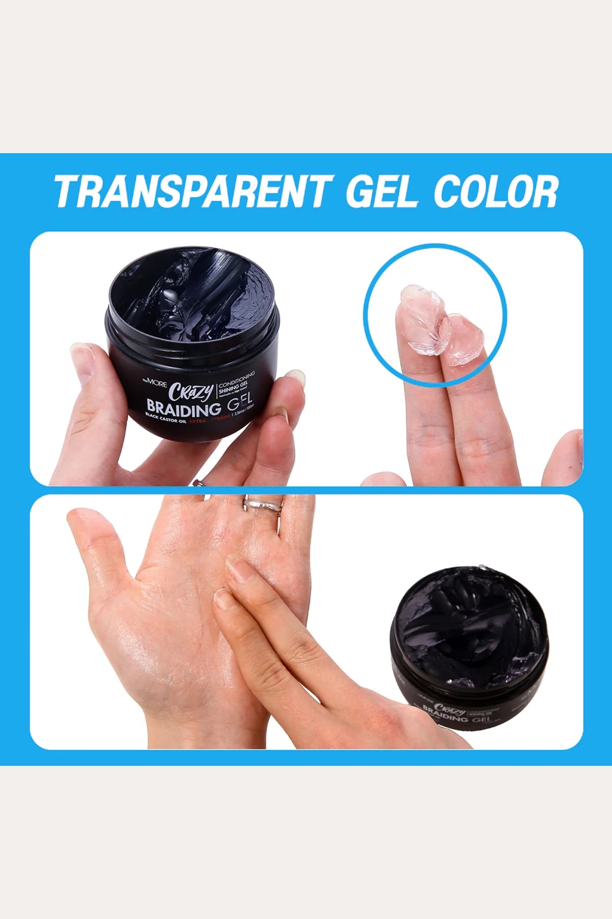THE MORE CRAZY BRAIDING GEL EXTRA EXTREME HOLD
