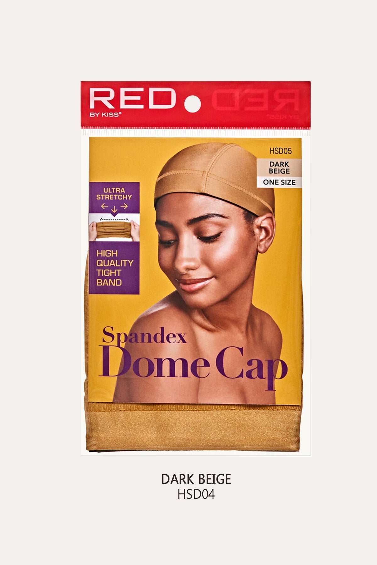 RED SPANDEX DOME CAP RED BY KISS