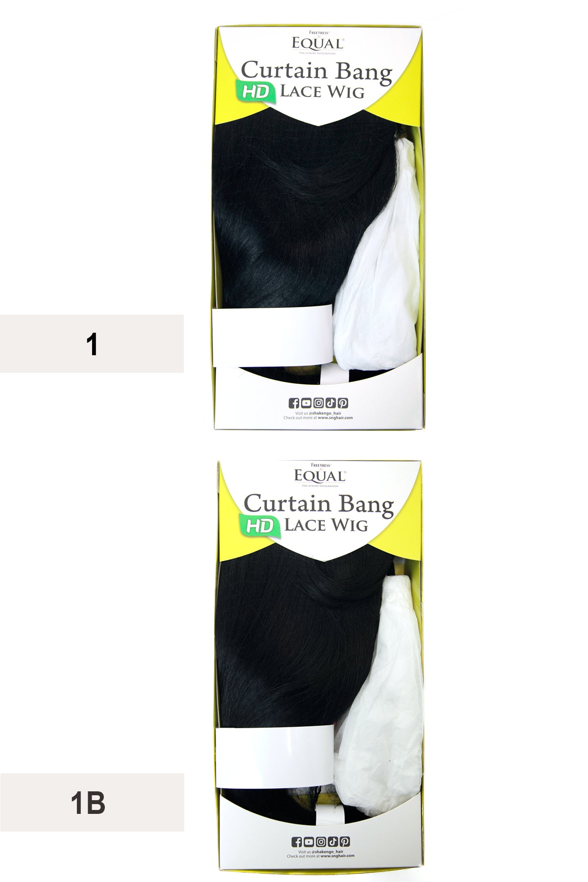 SHAKE N GO EQUAL CURTAIN BANG LACE PART WIG -SAGE - BSW BEAUTY CANADA