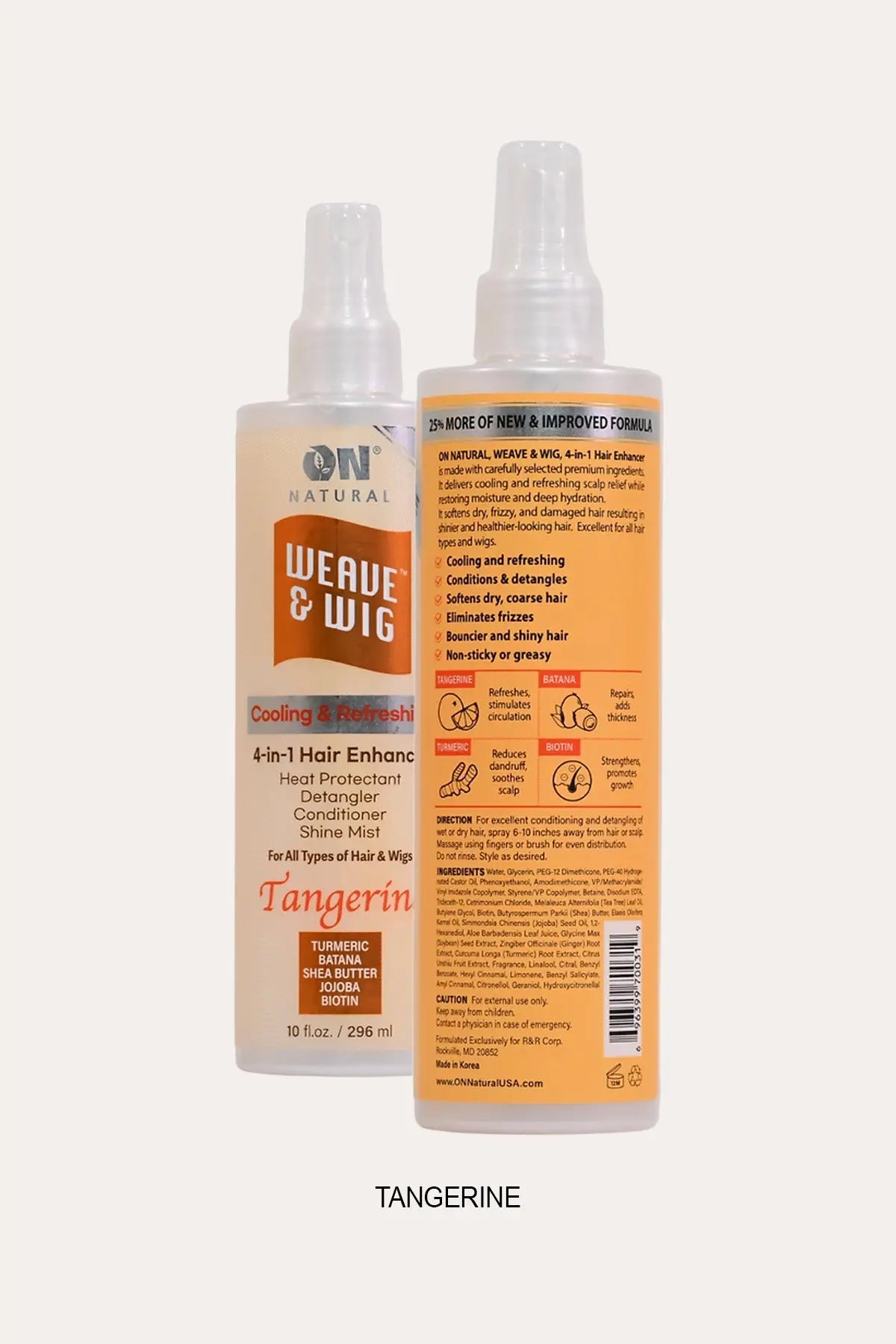 ON NATURAL 4 IN 1 HAIR ENHANCER 10oz ON NATURAL