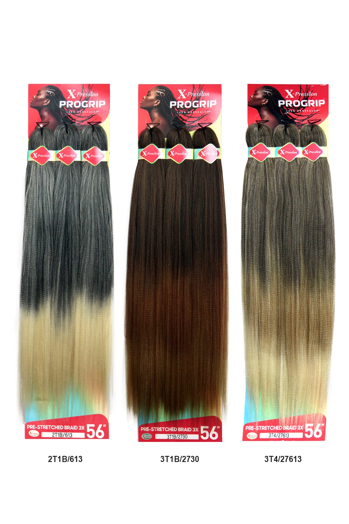 OUTRE X-PRESSION 3X PROGRIP PRE-STRETCHED BRAID 56