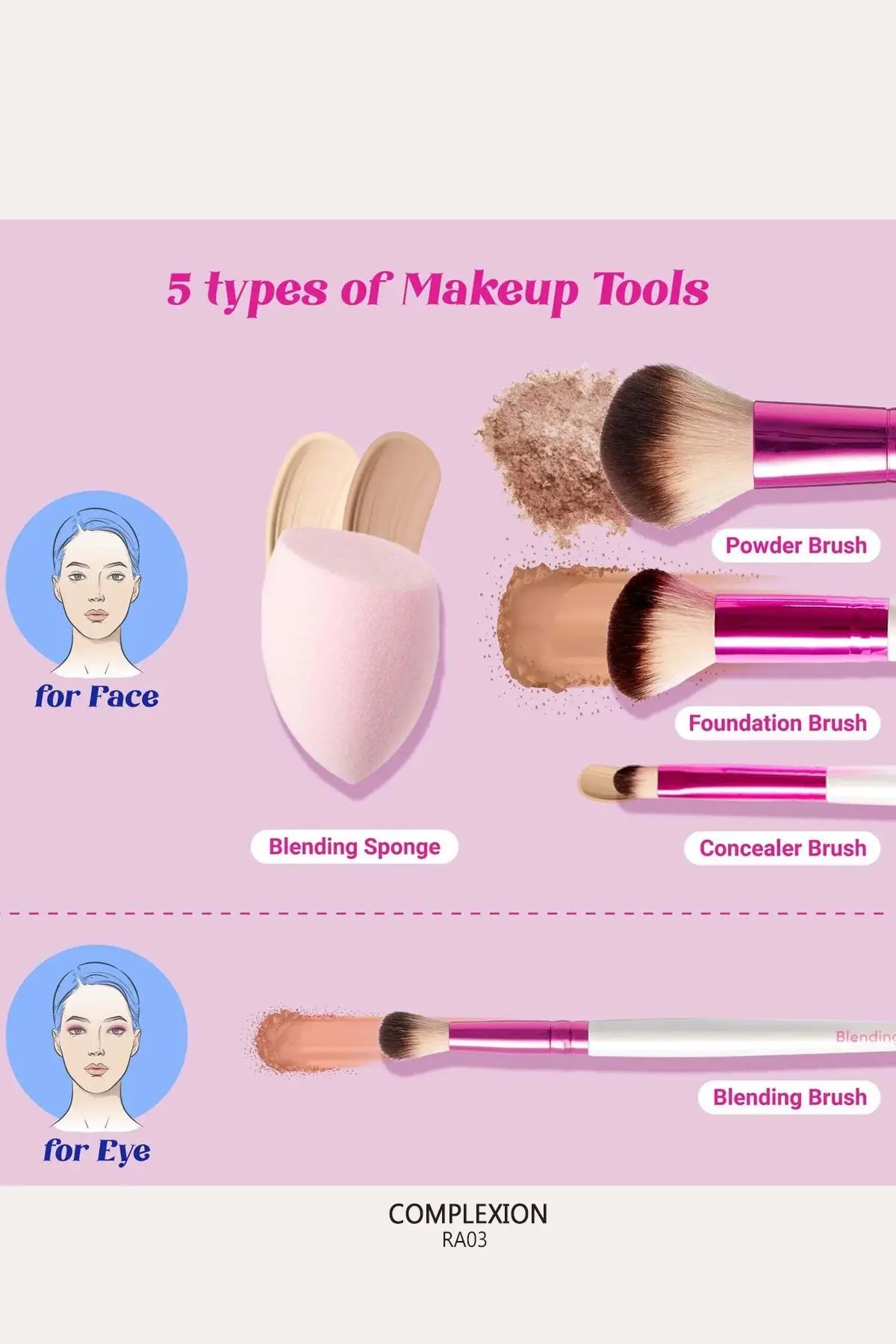 RUBY KISSES RK MAKEUP BRUSH KIT