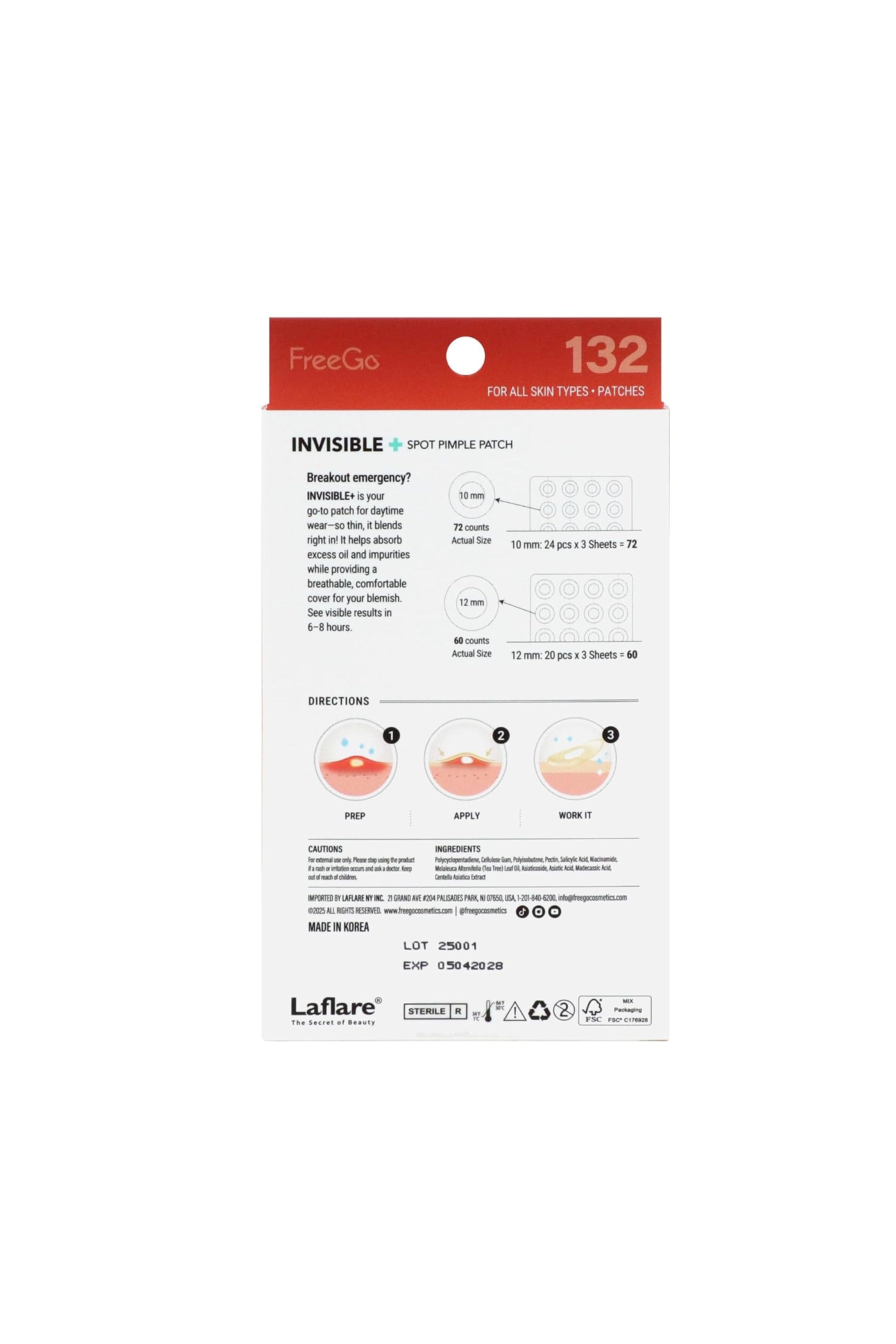 FREEGO PIMPLE & PORE SPOT PATCH
