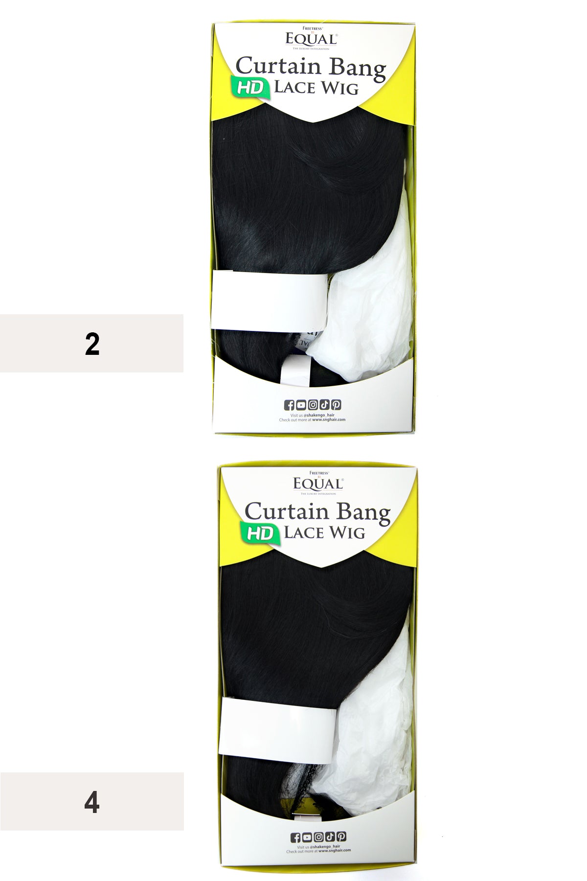 SHAKE N GO EQUAL CURTAIN BANG LACE PART WIG -SAGE - BSW BEAUTY CANADA