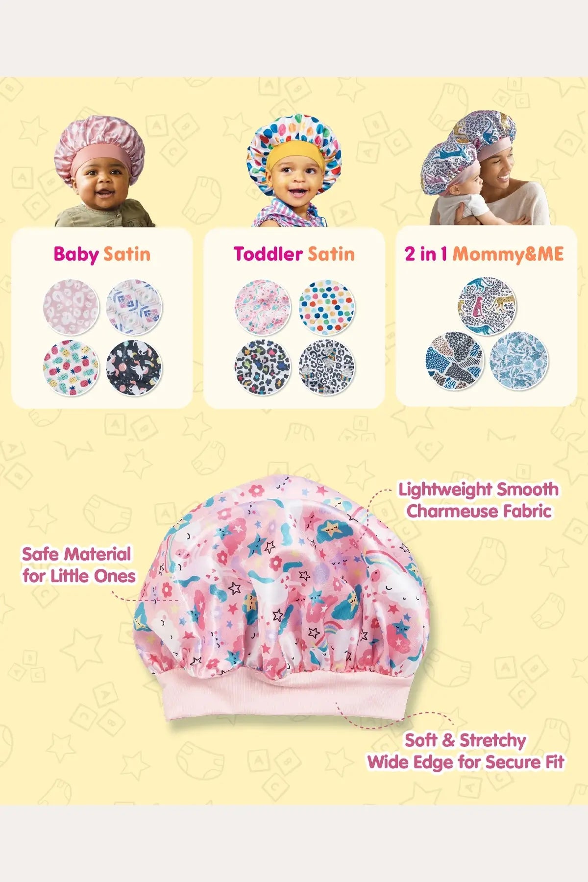 RED BY KISS BABY SATIN HAIR BONNET SLEEP CAP - BSW BEAUTY CANADA