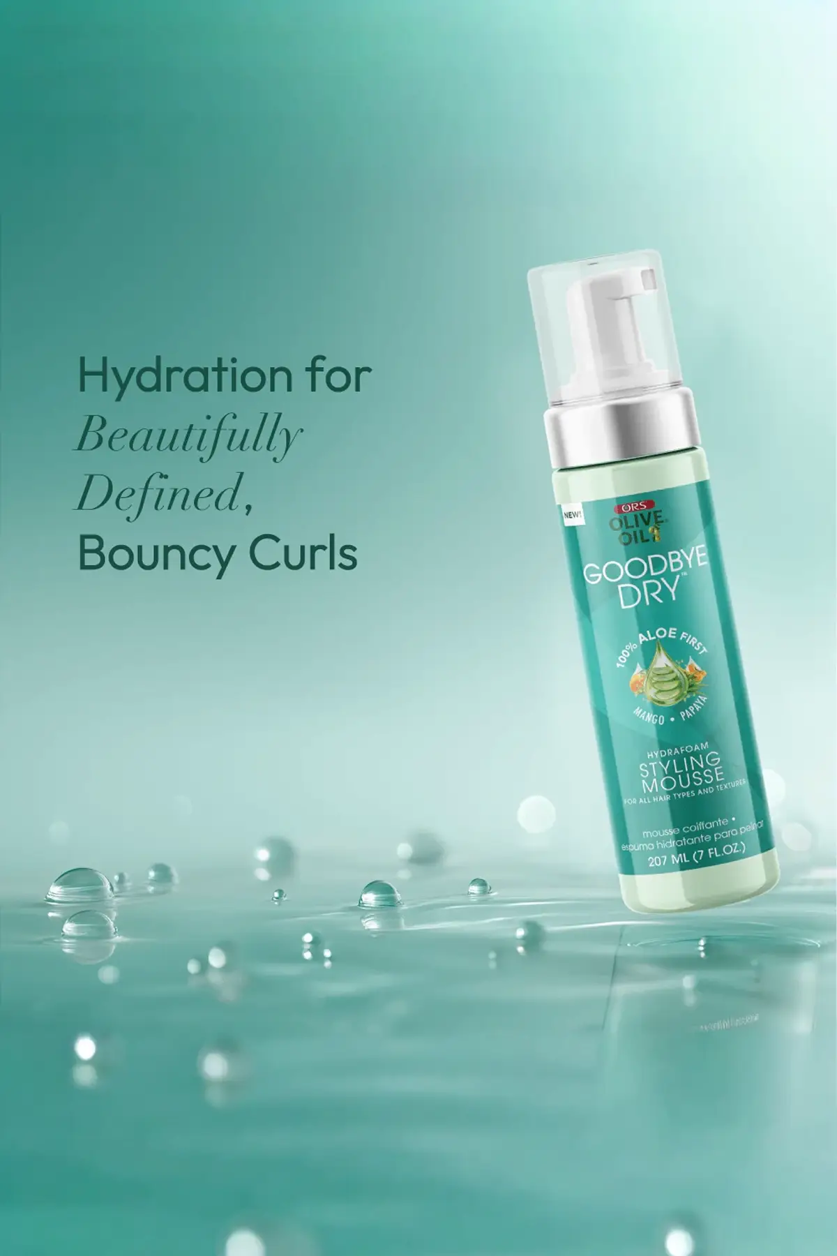 ORS OLIVE OIL GOODBYE DRY HYDRAFOAM STYLING MOUSSE 7oz ORS
