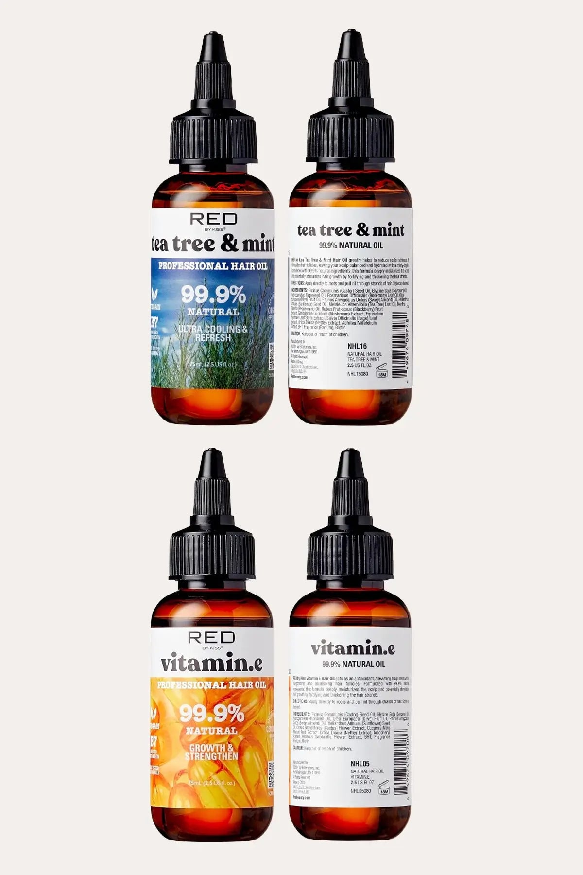 RED BY KISS PROFESSIONAL HAIR OIL (8 TYPES)