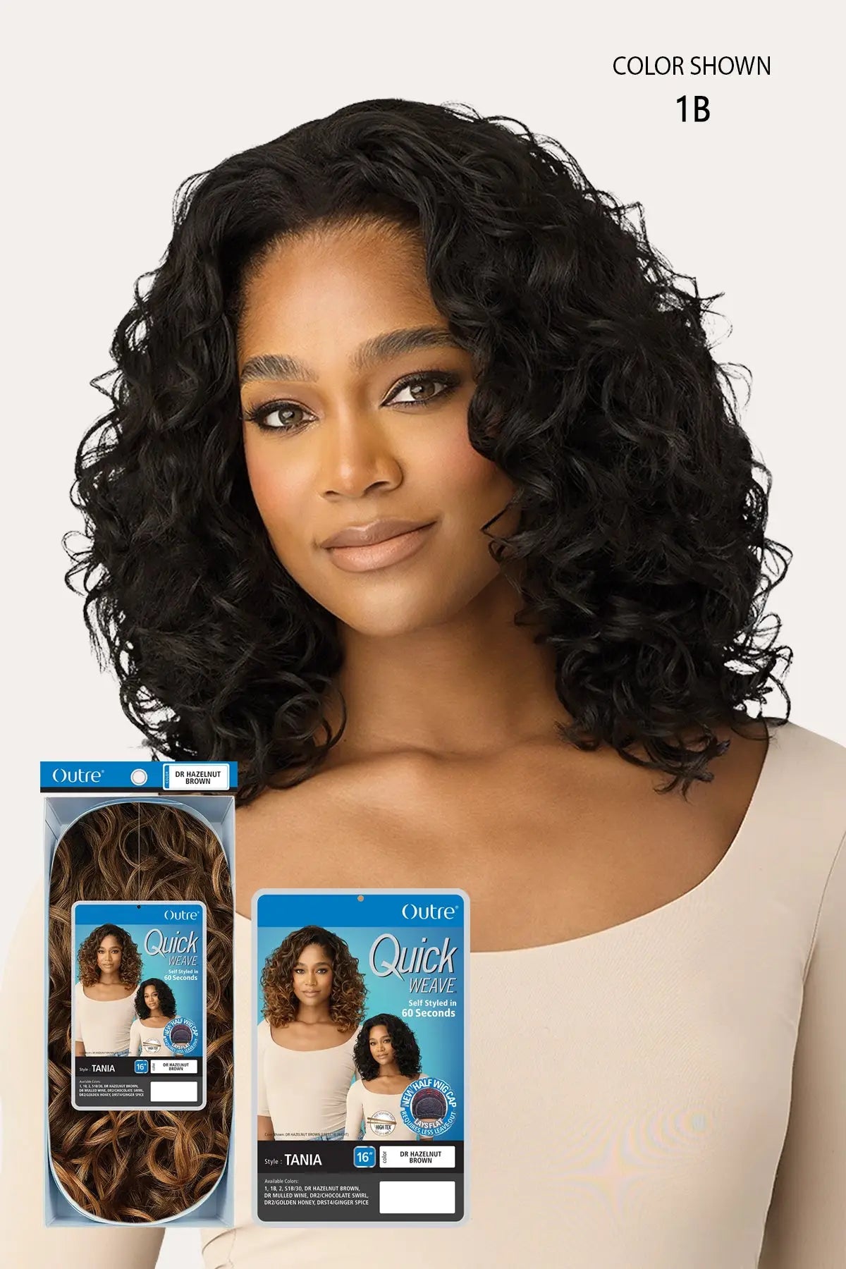 OUTRE QUICK WEAVE  HALF WIG - TANIA OUTRE