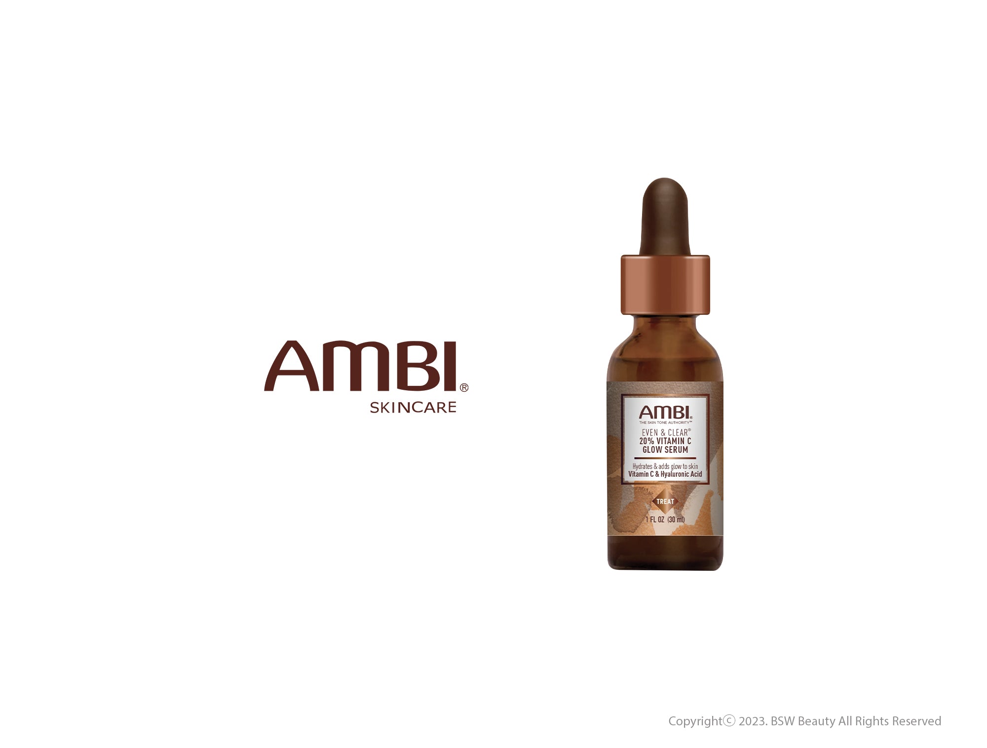 AMBI EVEN & CLEAR 20 VITAMIN C GLOW SERUM ALL SKIN TYPE 1oz