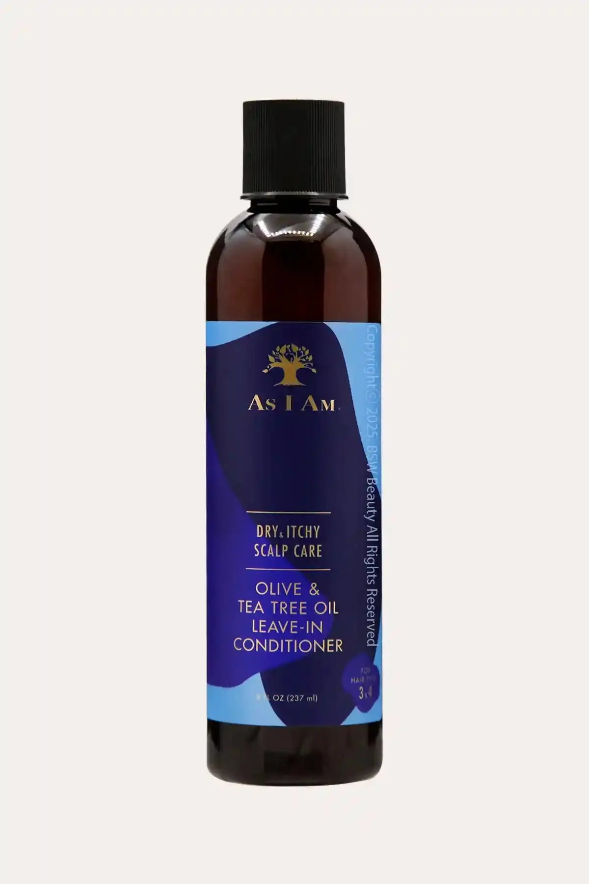 SOIN POUR CUIR CHEVELU SEC ET IRRITÉ AS I AM HUILE D'OLIVE ET DE THÉ APRÈS-SHAMPOOING SANS RINÇAGE 237ml