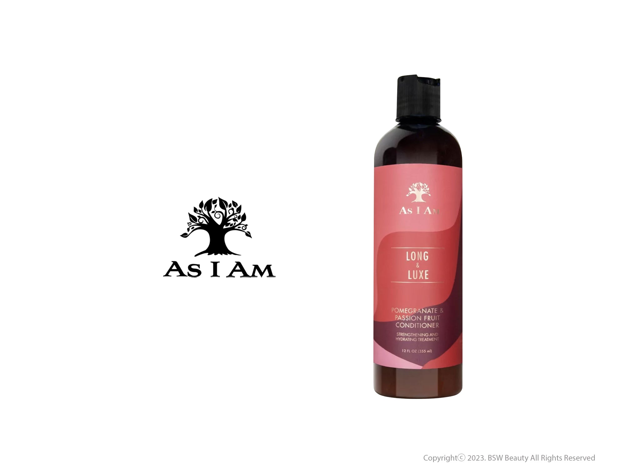 AS I AM LONG AND LUXE POMEGRANATE & PASSION FRUIT CONDITIONER 12OZ