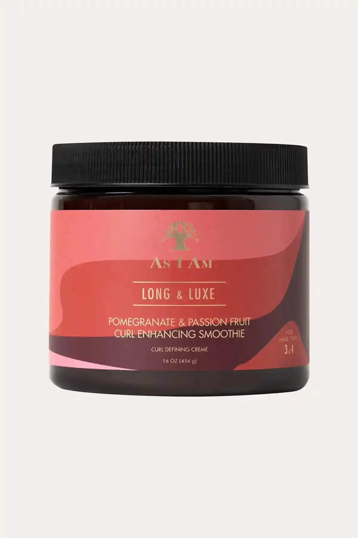 AS I AM LONG AND LUXE GRENADE ET FRUIT DE LA PASSION SMOOTHIE AMÉLIORATEUR DE BOUCLES CRÈME DÉFINISSANTE 454g