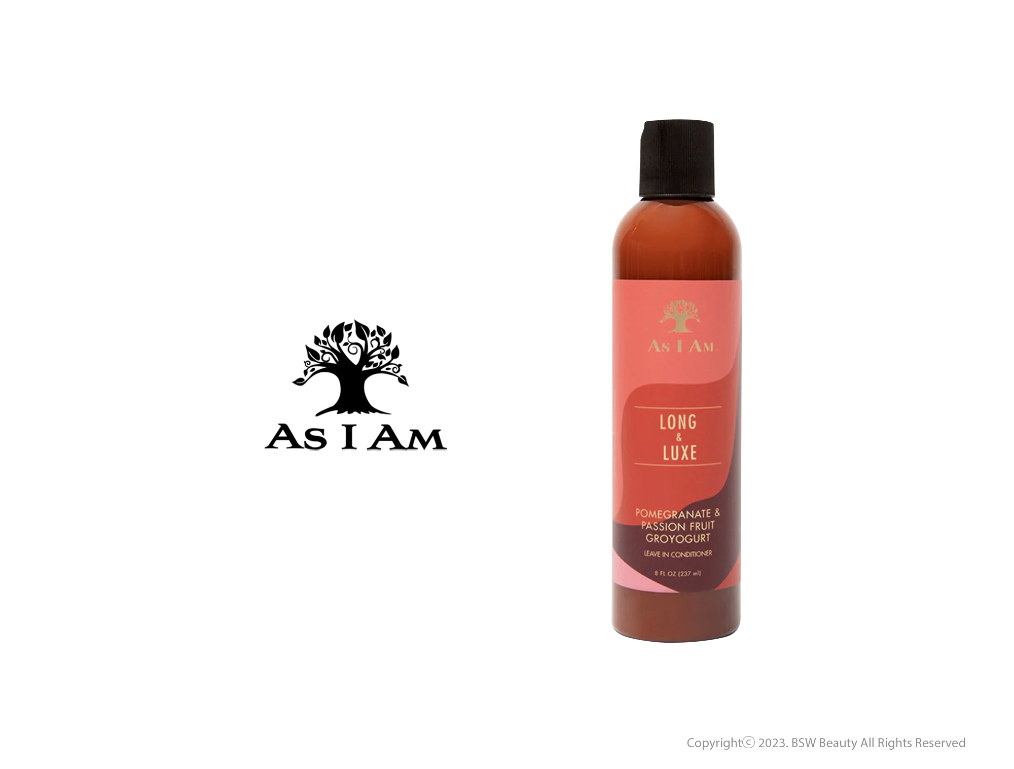 AS I AM LONG AND LUXE POMEGRANATE & PASSION FRUIT GROYOGURT LEAVE-IN CONDITIONER 8oz