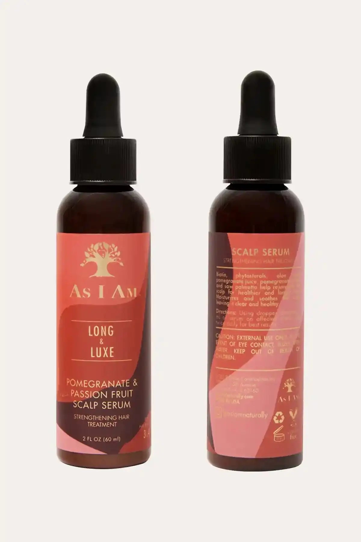 AS I AM LONG AND LUXE SÉRUM POUR LE CUIR CHEVELU GRENADE ET FRUIT DE LA PASSION 59ml
