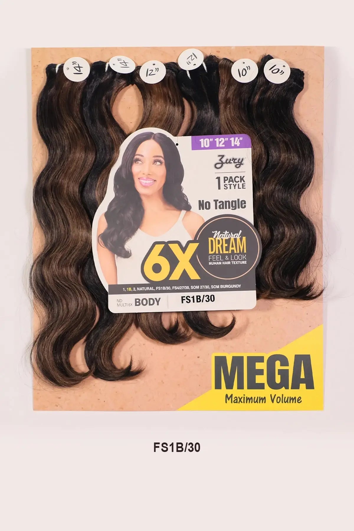 ZURY NATURAL DREAM HAIR WEAVE 6X - BODY 202224