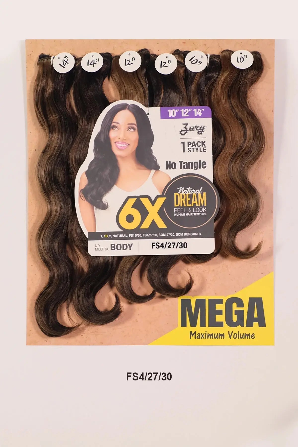 ZURY NATURAL DREAM HAIR WEAVE 6X - BODY 202224