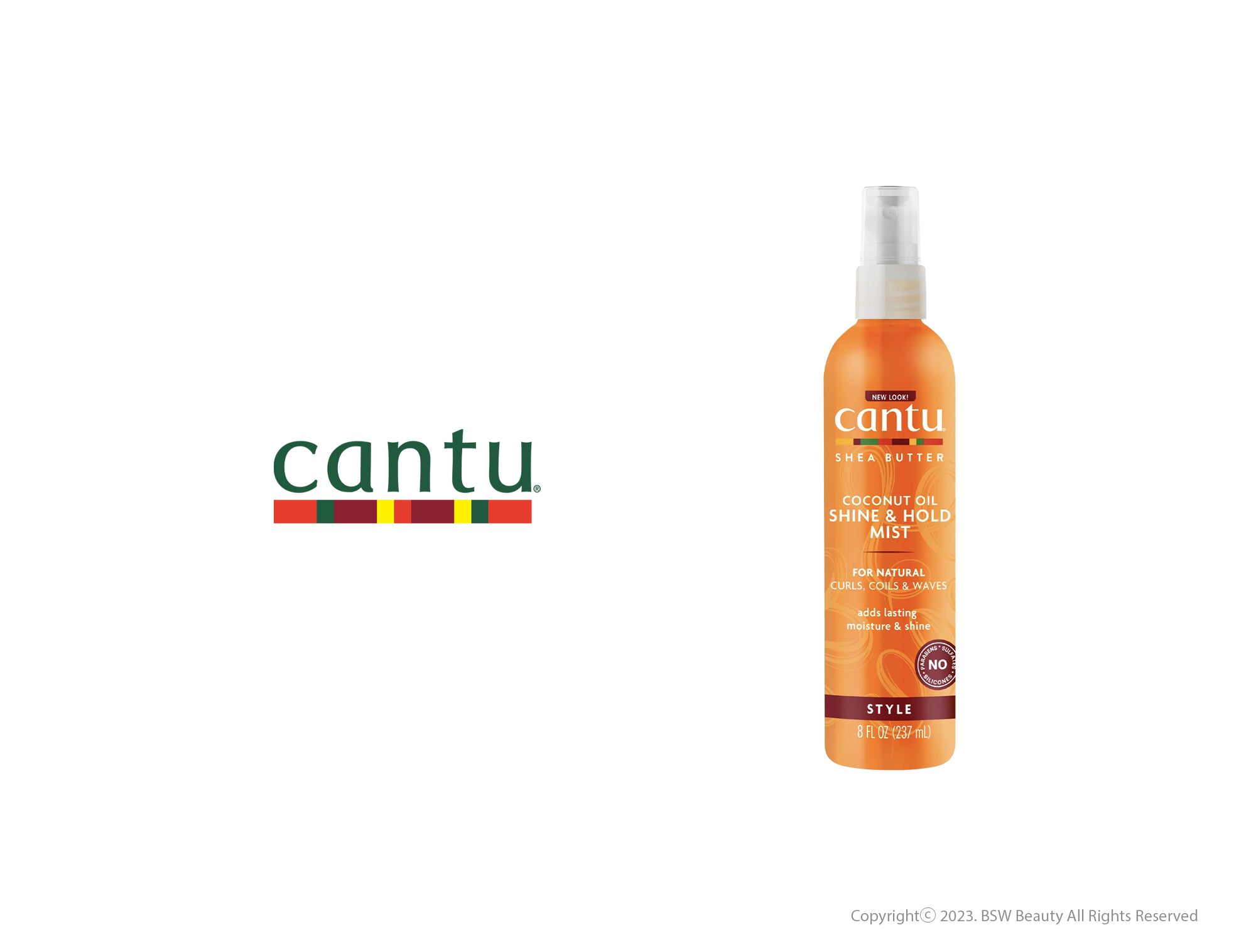 CANTU FOR NATURAL HAIR COCONUT OIL SHINE & HOLD MIST 8oz