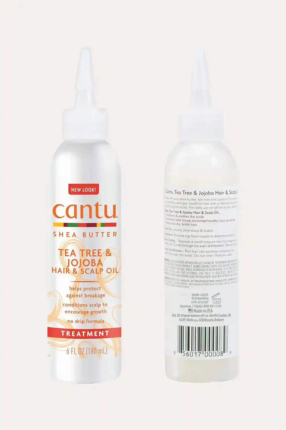 HUILE POUR CHEVEUX ET CUIR CHEVELU AU BEURRE DE KARITÉ, ARBRE À THÉ ET JOJOBA CANTU 177ml