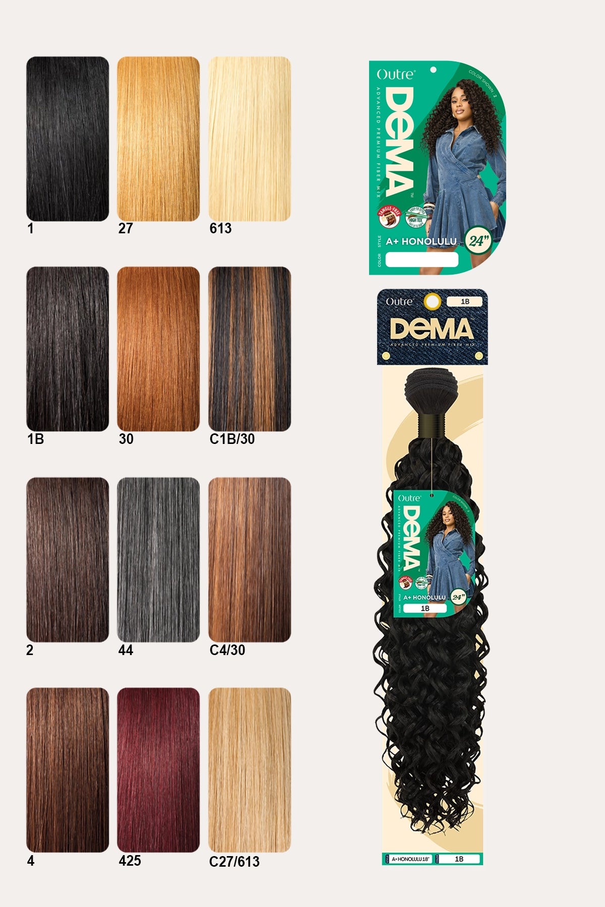 OUTRE DEMA A+ WEAVE BUNDLE - HONOLULU 24