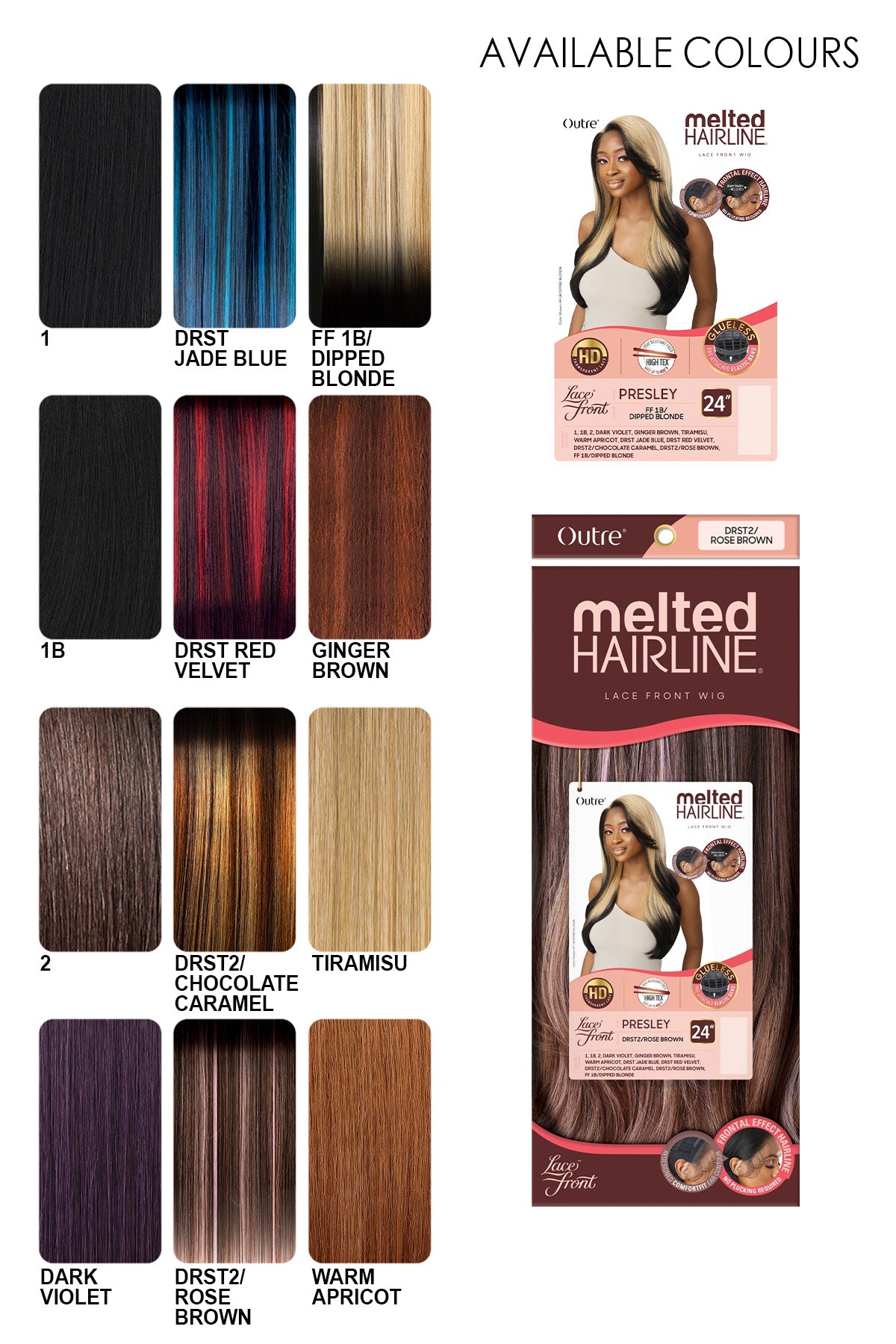 OUTRE MELTED HAIRLINE LACE FRONT WIG - PRESLEY 24" - BSW BEAUTY CANADA