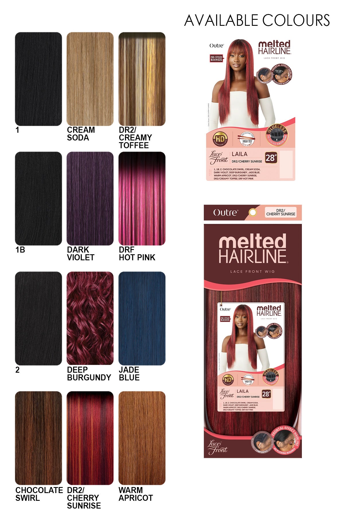 OUTRE MELTED HAIRLINE LACE FRONT WIG - LAILA - BSW BEAUTY CANADA