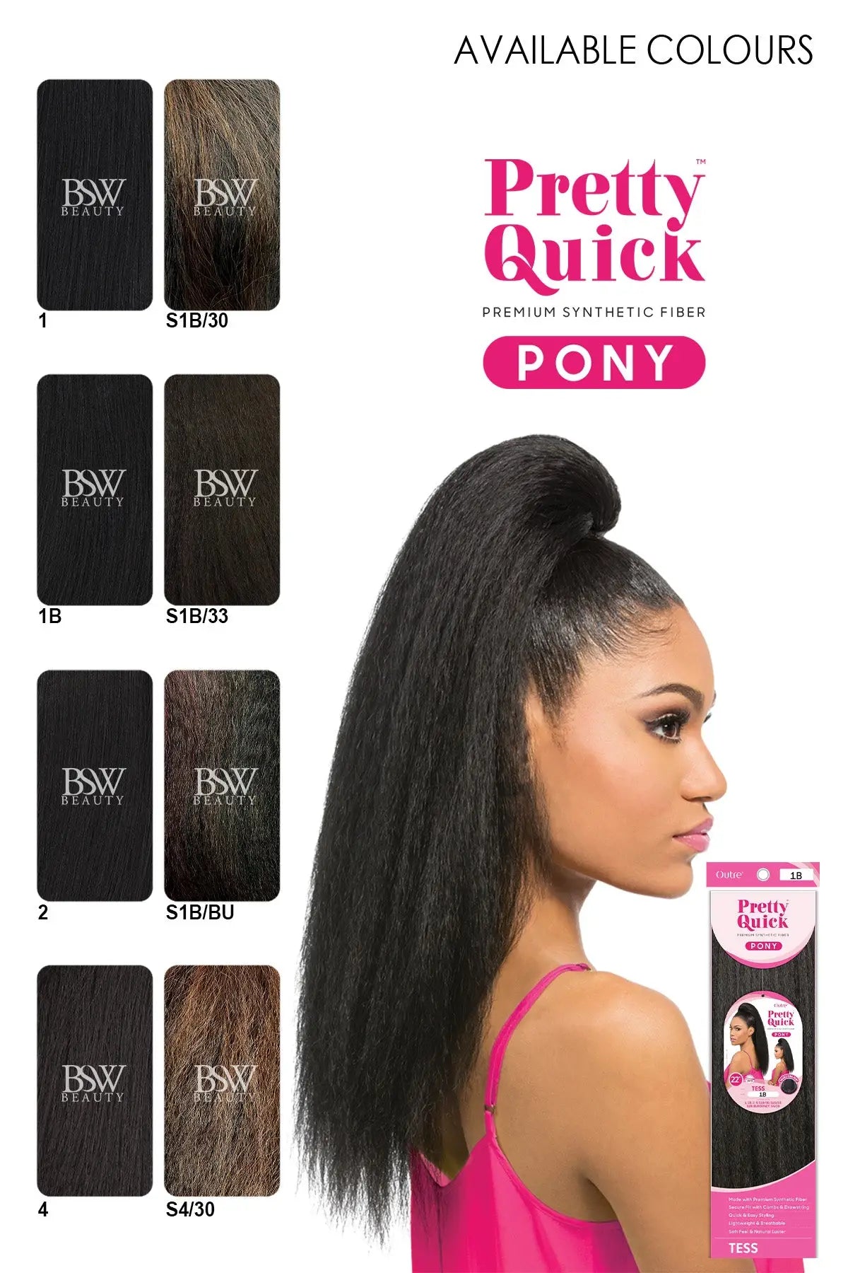 OUTRE PRETTY QUICK PONYTAIL - TESS - BSW BEAUTY CANADA