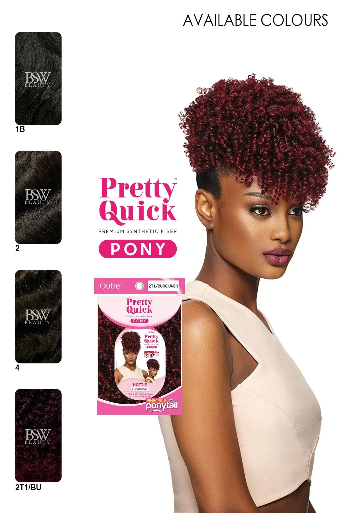 OUTRE HAIR PONYTAIL TIMELESS PINEAPPLE PONYTAIL HOTTIE - BSW BEAUTY CANADA