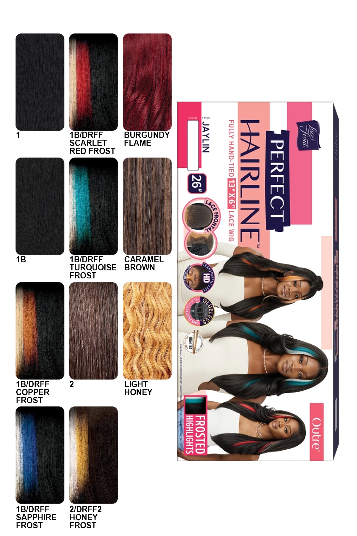 OUTRE PERFECT HAIRLINE 13X6 HAND-TIED LACE FRONT WIG - JAYLIN - BSW BEAUTY CANADA