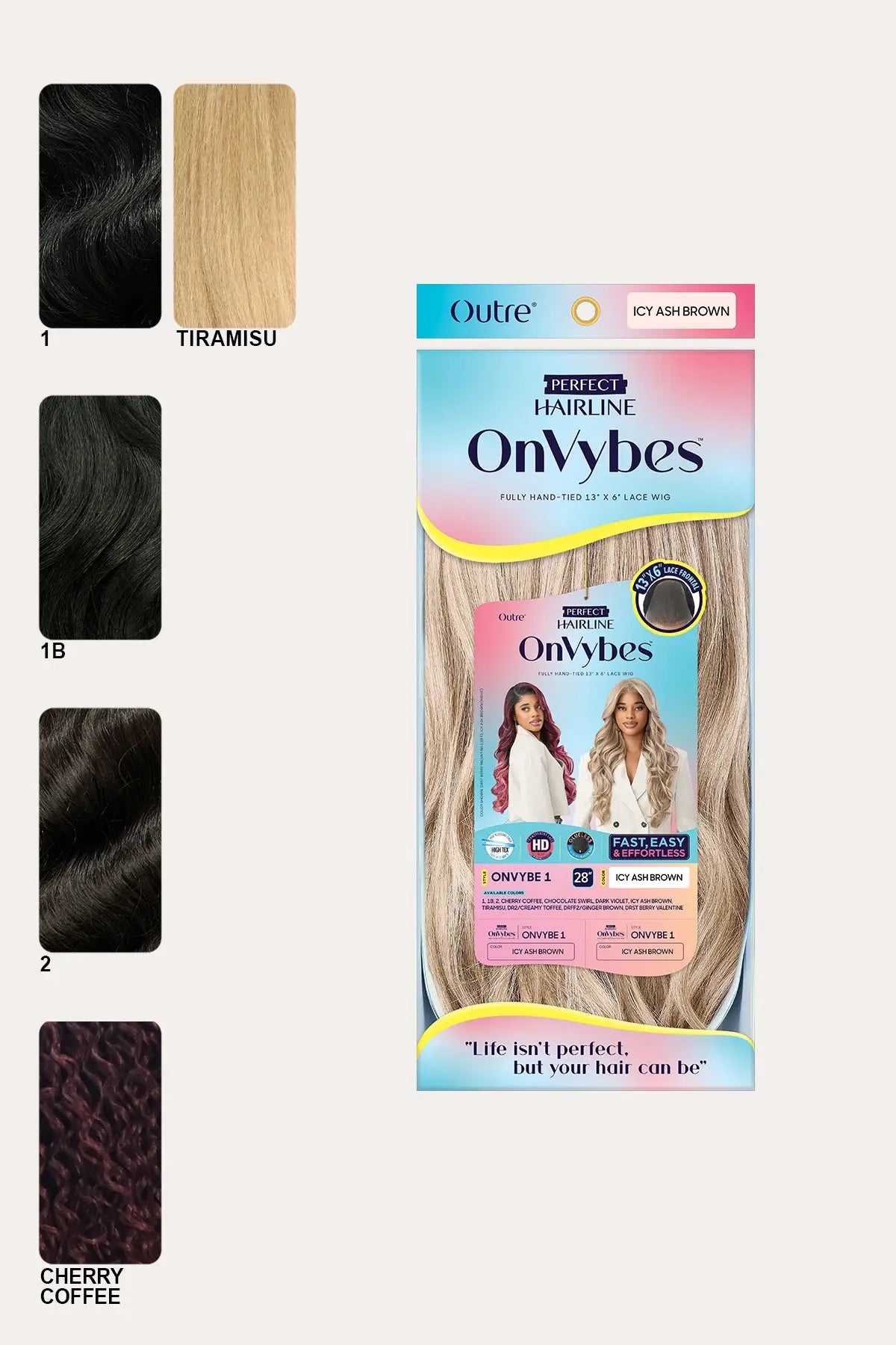 OUTRE PERFECT HAIRLINE  13X6 LACE FRONT WIG - ONVYBE 1 OUTRE