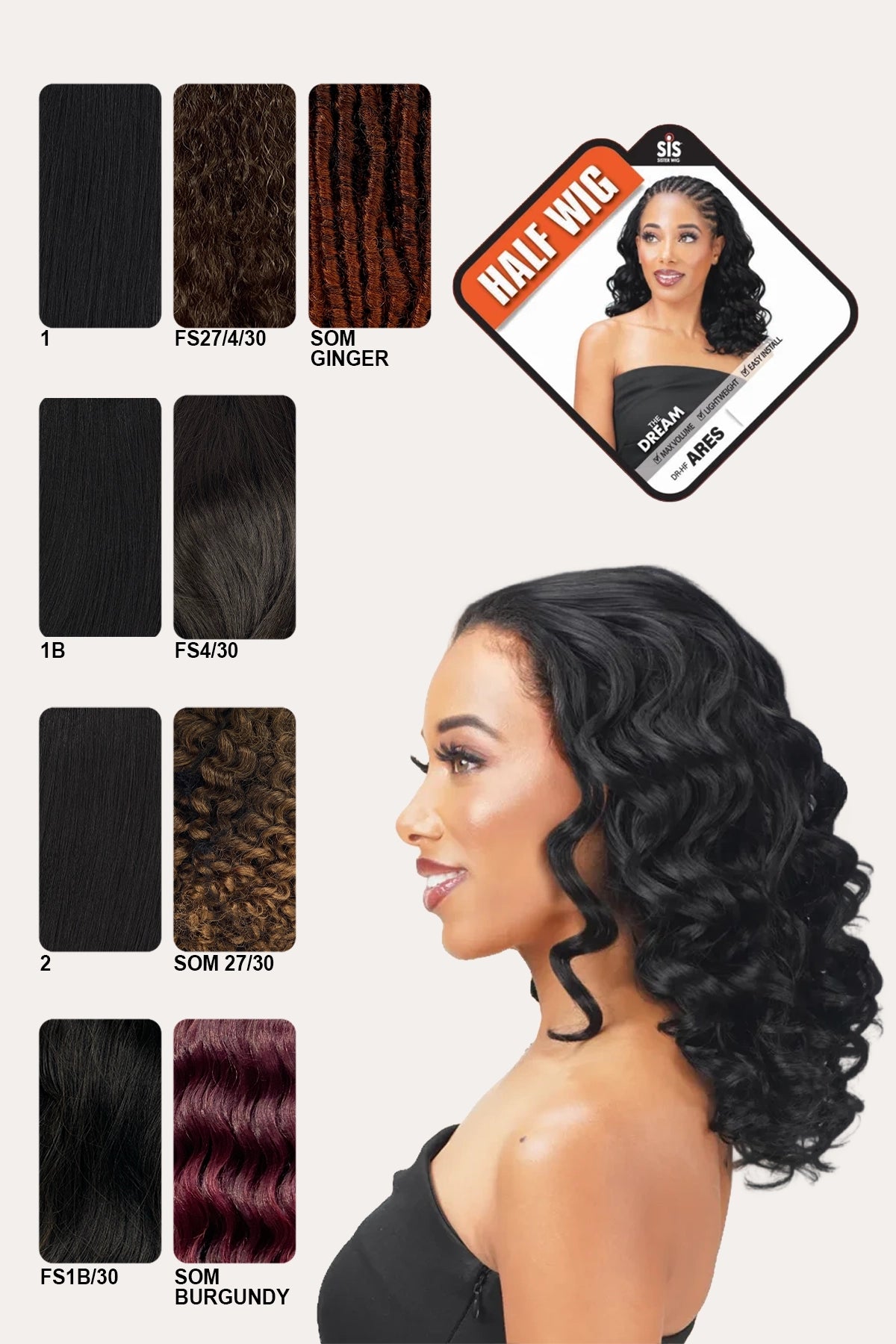 [Enregistré] ZURY DREAM HALF WIG - ARES !
