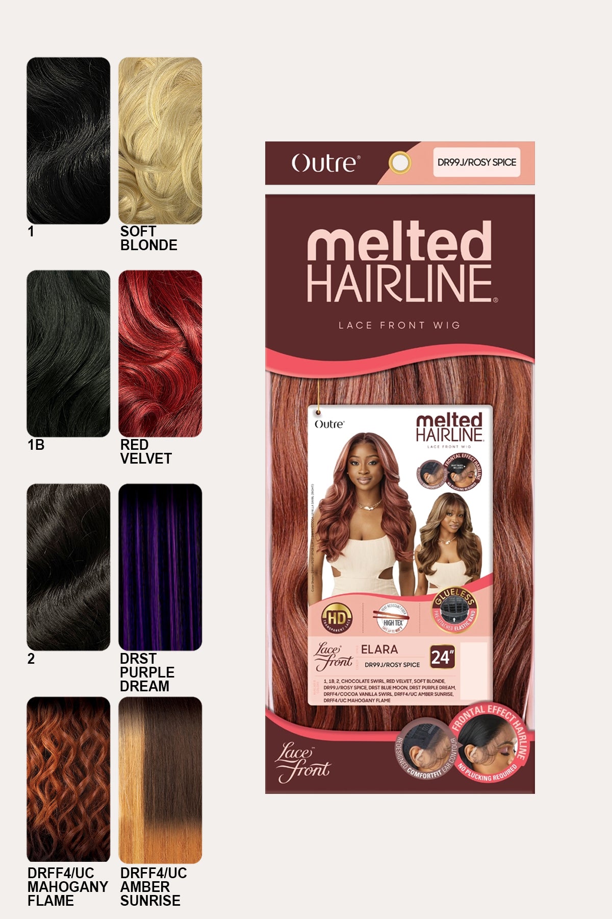 OUTRE MELTED HAIRLINE LACE FRONT WIG - ELARA - BSW BEAUTY CANADA