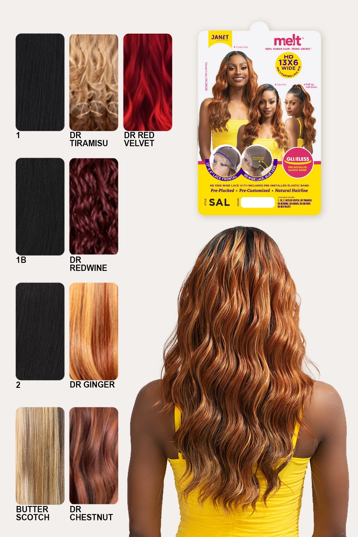 JANET MELT HD 13X6 LACE WIG - SAL
