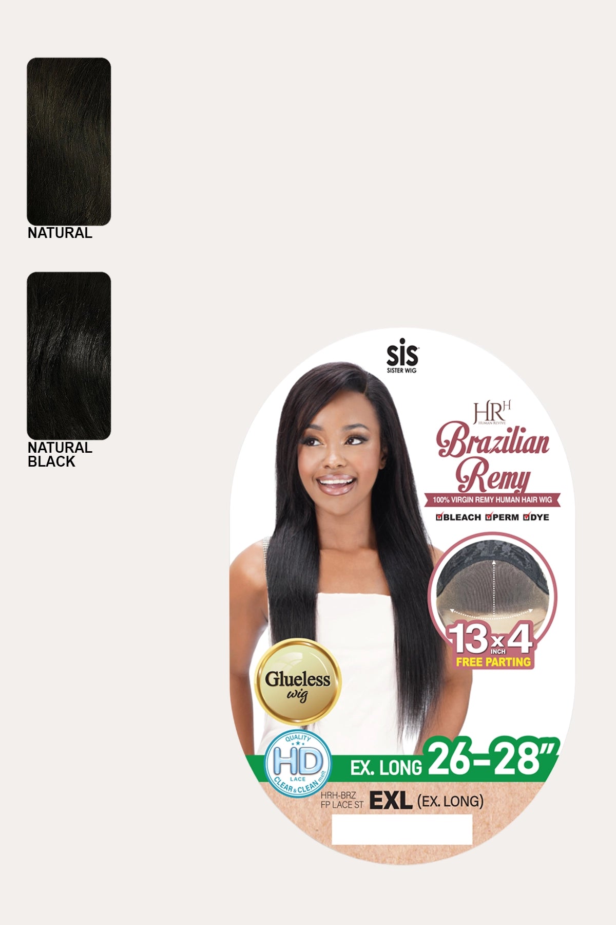 ZURY 100% REMY HUMAN HAIR 13X4 HD LACE WIG - STRAIGHT EXL
