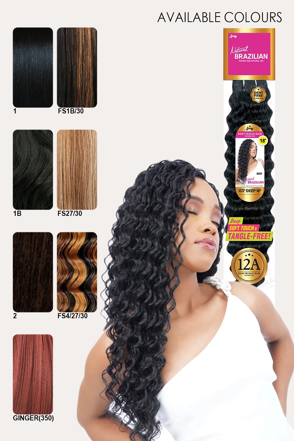 ZURY NATURAL BRIZILIAN DEEP 18