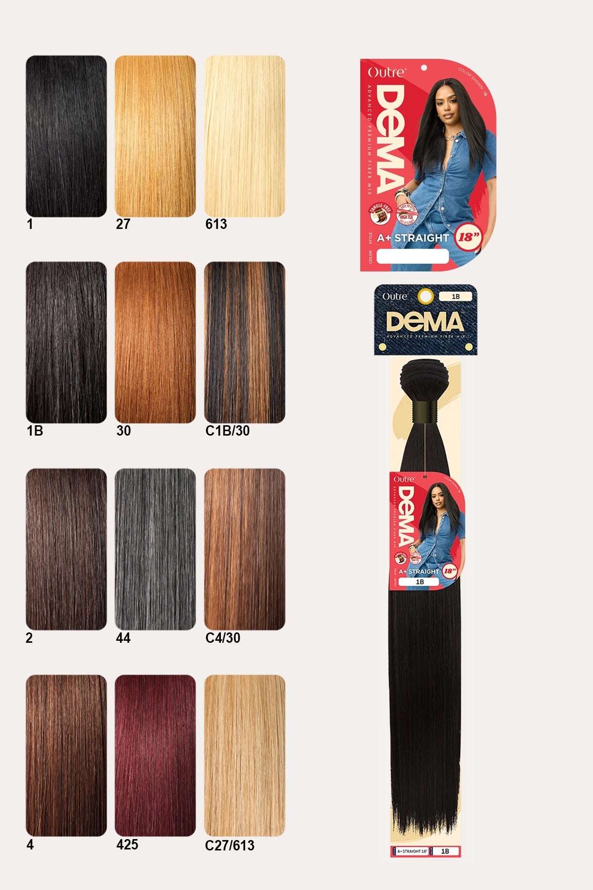 OUTRE DEMA A+ WEAVE BUNDLE - STRAIGHT 18