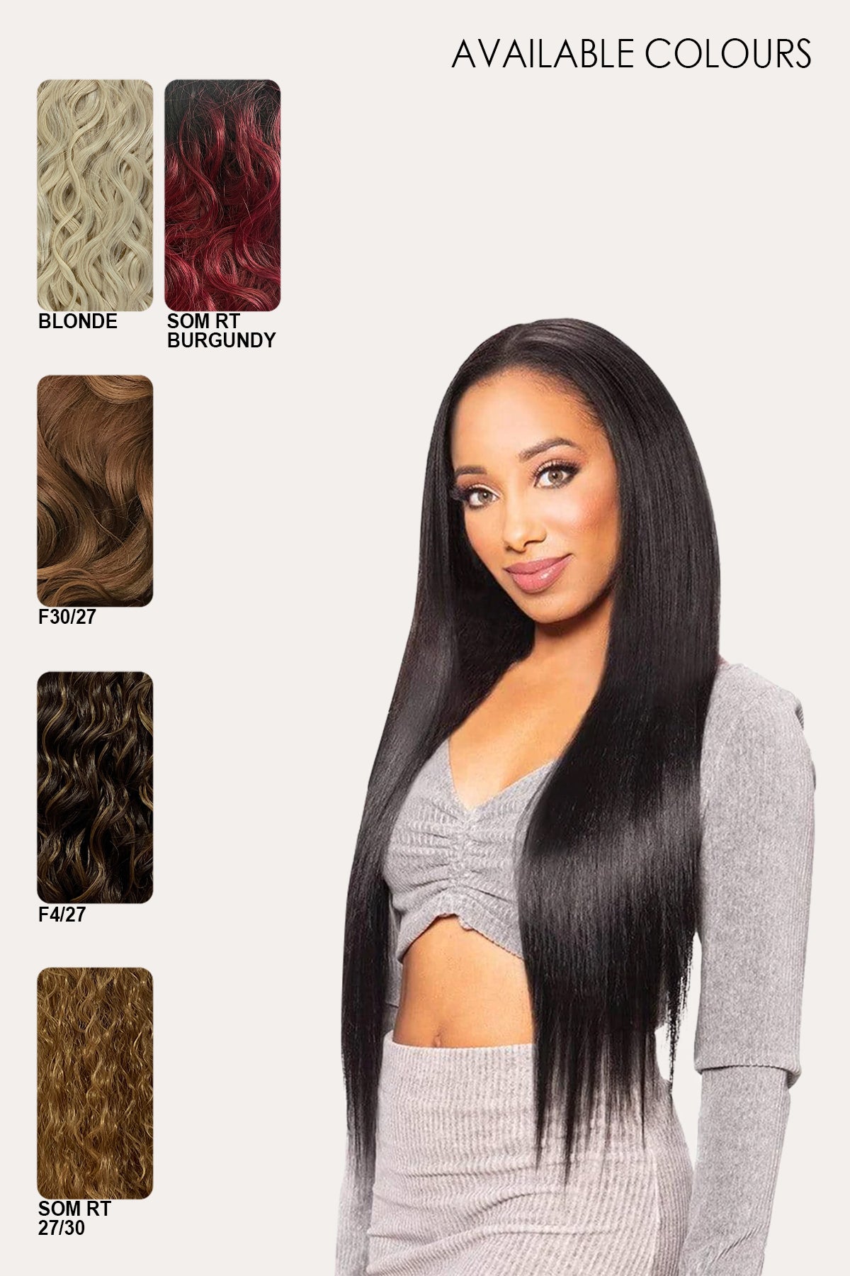 ZURY NATURAL DREAM SILK PRESS NATURAL YAKY 7PCS CLIP-ON / 30