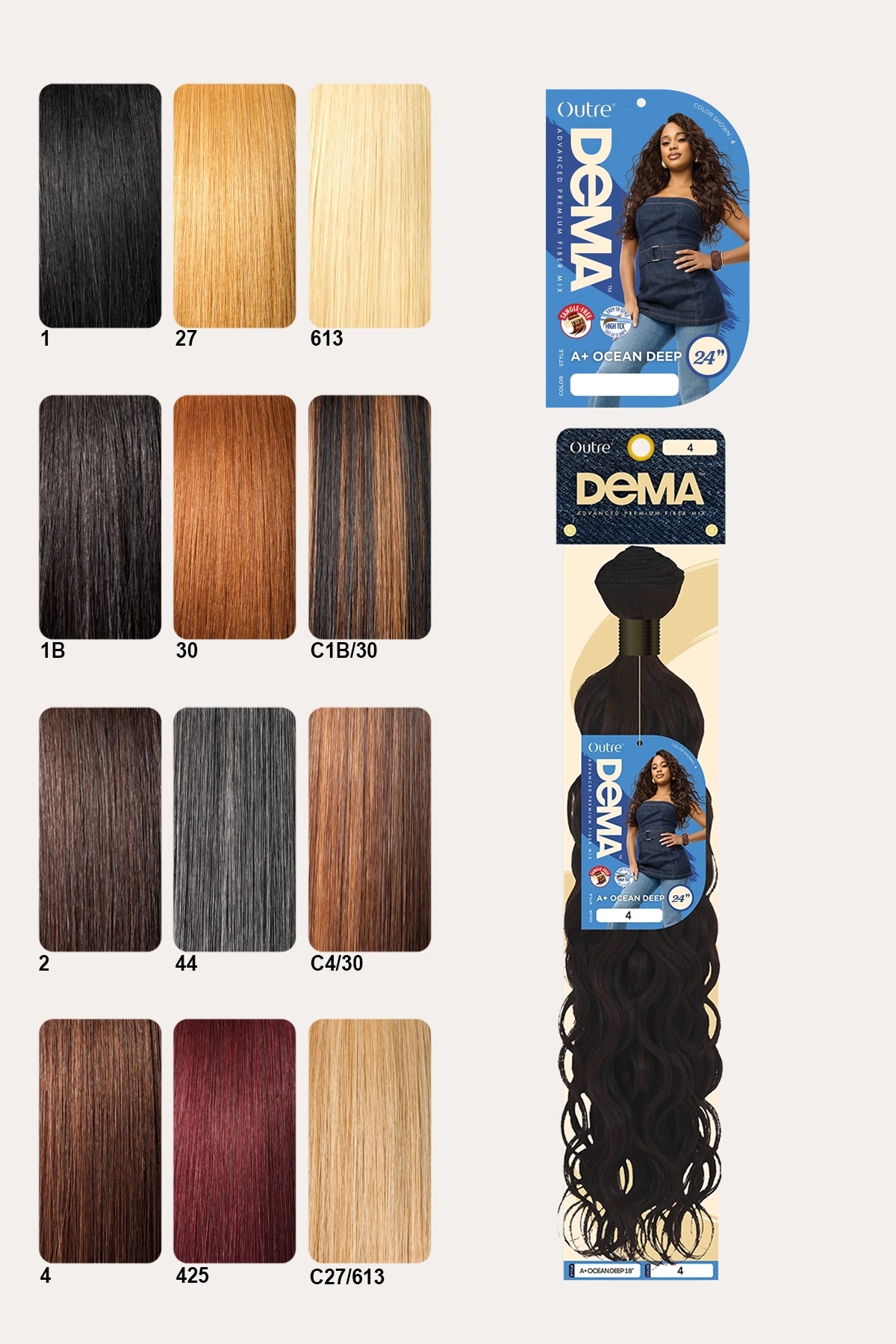 OUTRE DEMA A+ WEAVE BUNDLE - OCEAN DEEP 24