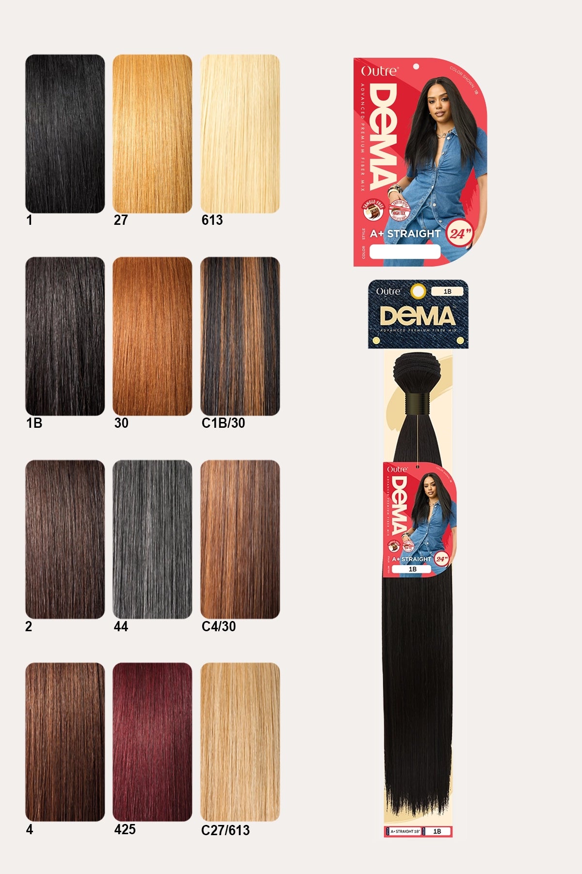 OUTRE DEMA A+ WEAVE BUNDLE - STRAIGHT 24