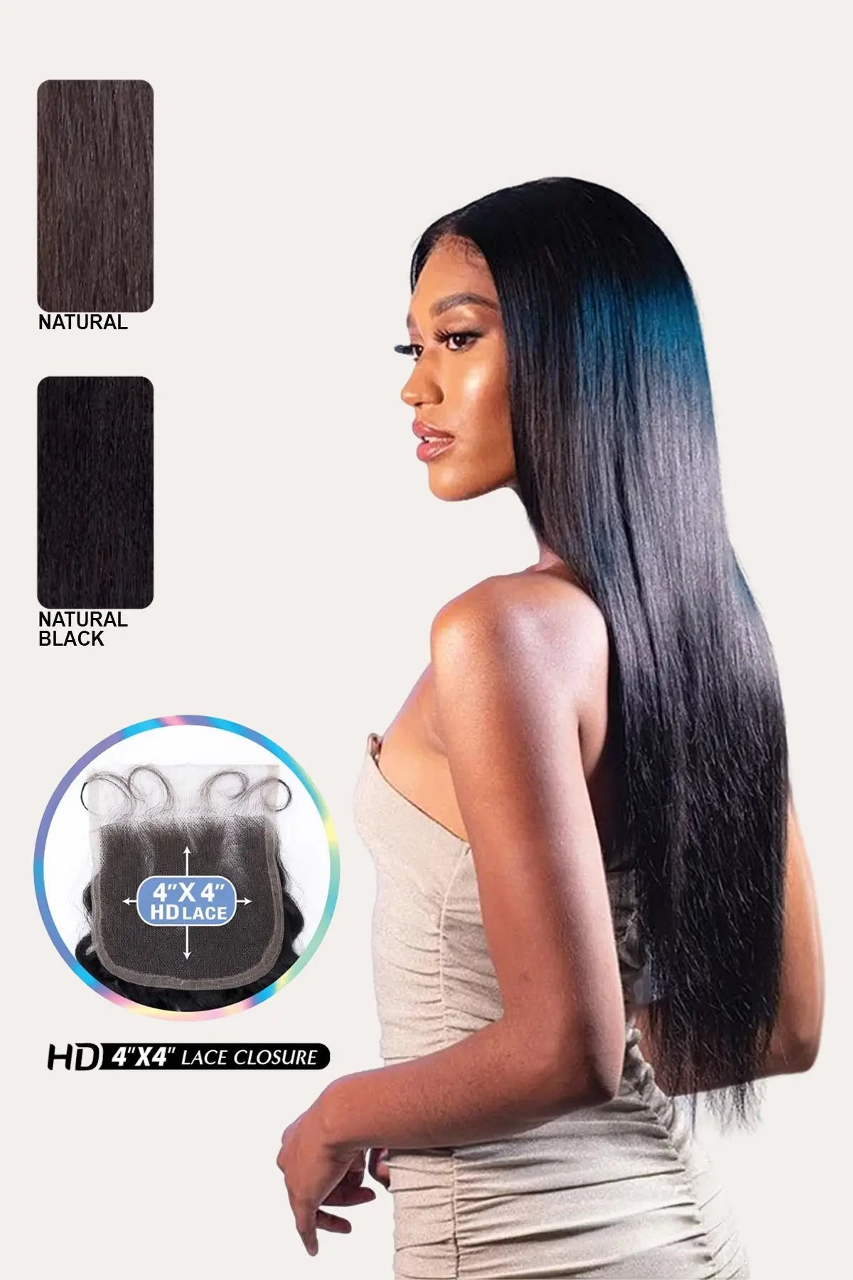 SHAKE N GO GLOSSY 4X4 STRAIGHT LACE CLOSURE SHAKE N GO