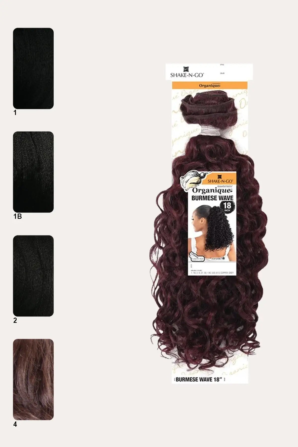 SHAKE N GO ORGANIQUE - BURMESE WAVE 18" SHAKE N GO