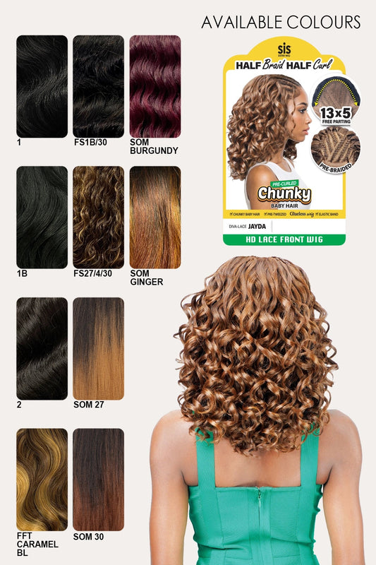 [완료] ZURY 13X5 HD LACE FRONT PRE-BRAIDED WIG - JAYDA ZURY