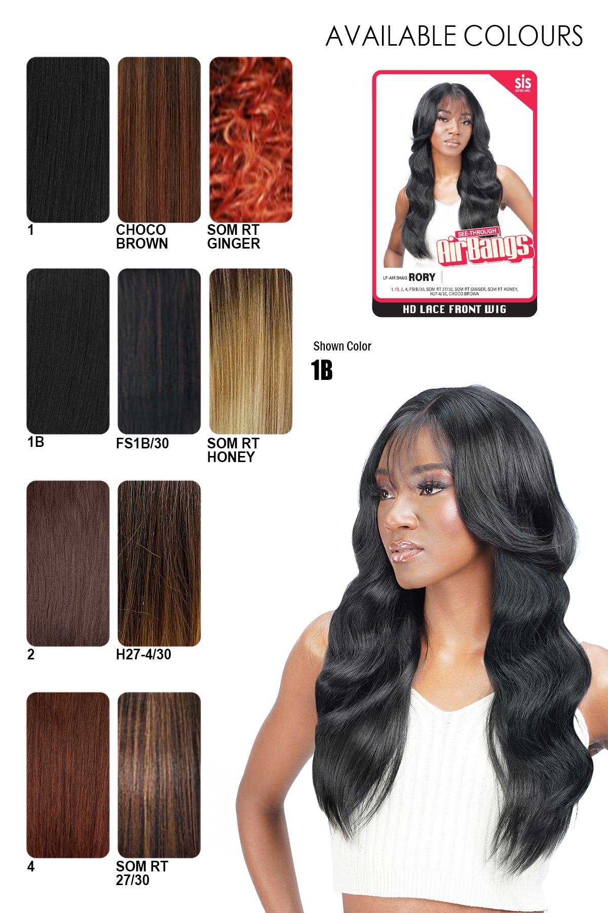 ZURY SIS AIR BANG HD LACE PART WIG - RORY