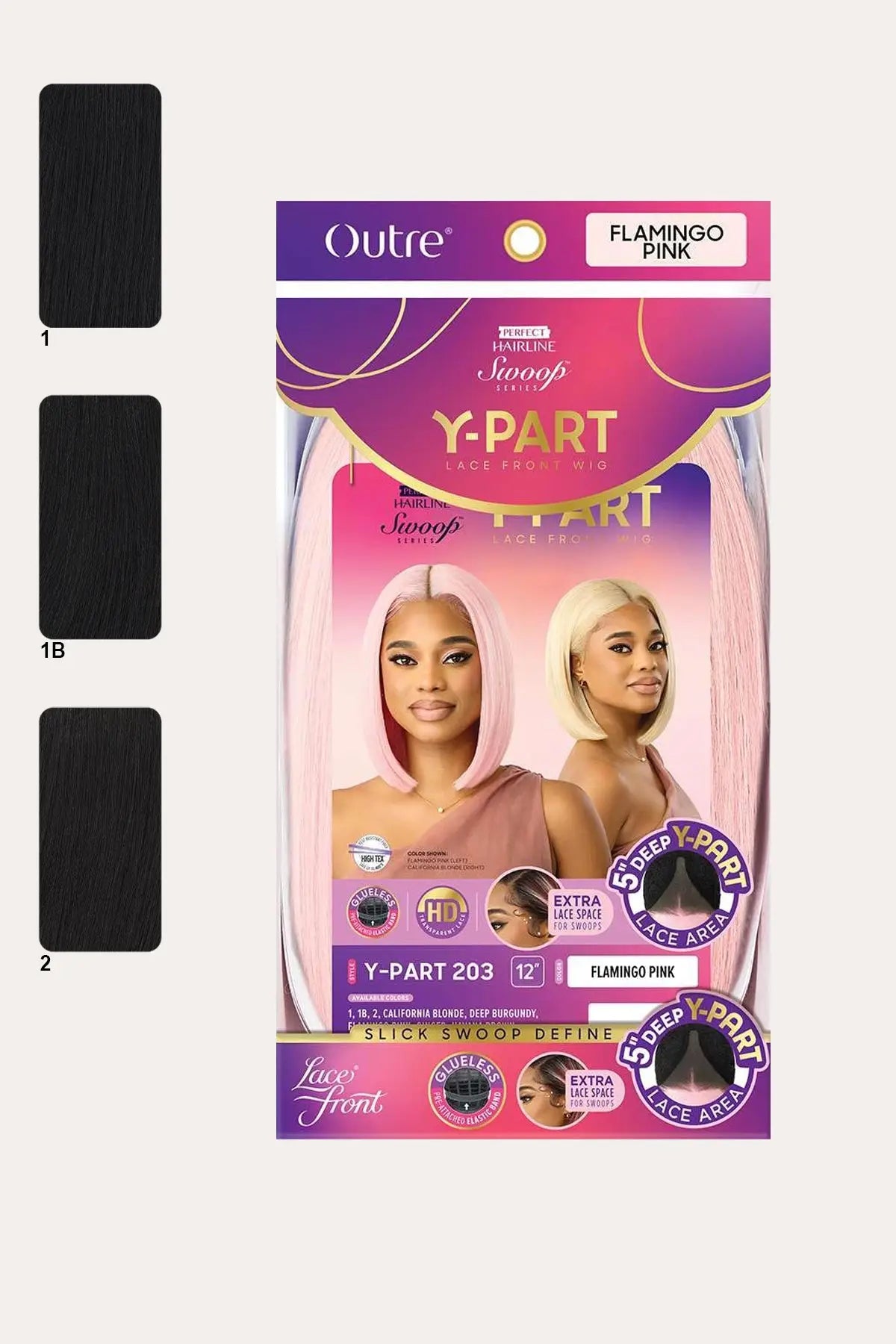 OUTRE PERFECT HAIRLINE SWOOP SERIES LACE FRONT WIG - Y-PART 203 OUTRE