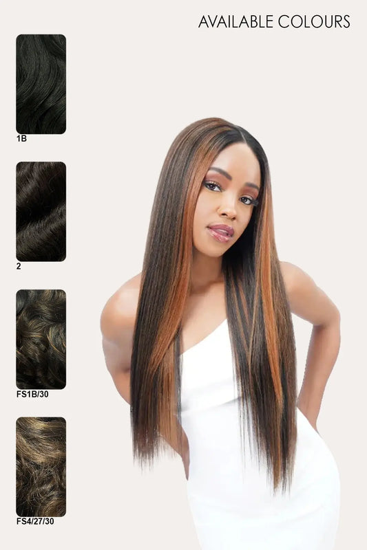 ZURY NATURAL BRAZILIAN HUMAN HAIR MIX WEAVE - YAKY 141618 (MULTI) ZURY